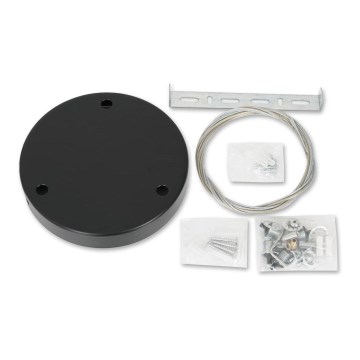 Sistema de suspensão para iluminações MAQ 18W/24W/50W 1m preto