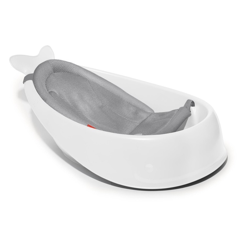 Skip Hop - Banheira infantil com almofada ergonômica MOBY 3 branca