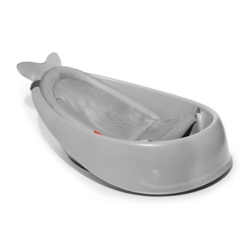 Skip Hop - Banheira infantil com almofada ergonômica MOBY 3 cinza
