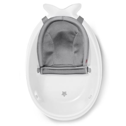 Skip Hop - Banheira infantil com almofada ergonômica MOBY 3 branca