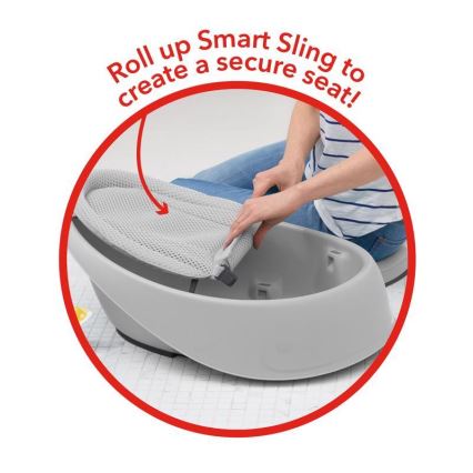 Skip Hop - Banheira infantil com almofada ergonômica MOBY 3 cinza