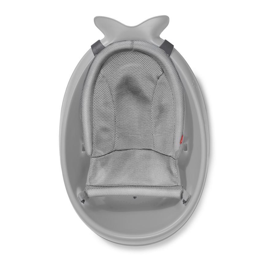 Skip Hop - Banheira infantil com almofada ergonômica MOBY 3 cinza