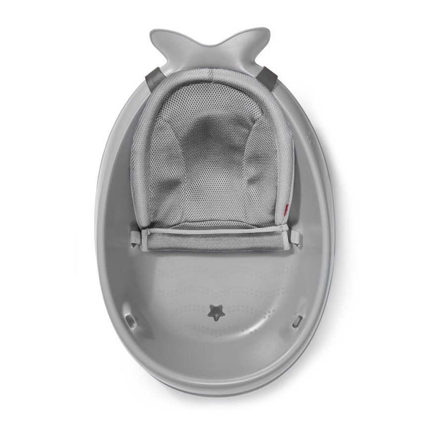 Skip Hop - Banheira infantil com almofada ergonômica MOBY 3 cinza
