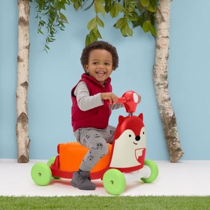 Skip Hop - Bicicleta de empurrar 3em1 ZOO raposa 3xAAA