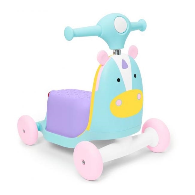 Skip Hop - Bicicleta de empurrar 3em1 ZOO unicórnio 3xAAA