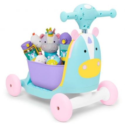 Skip Hop - Bicicleta de empurrar 3em1 ZOO unicórnio 3xAAA