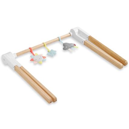 Skip Hop - Cobertor infantil para brincar com um trapézio de madeira LINING CLOUD