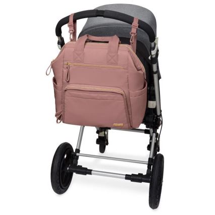 Skip Hop - Mochila de cambio para cochecito MAINFRAME Rosa polvo