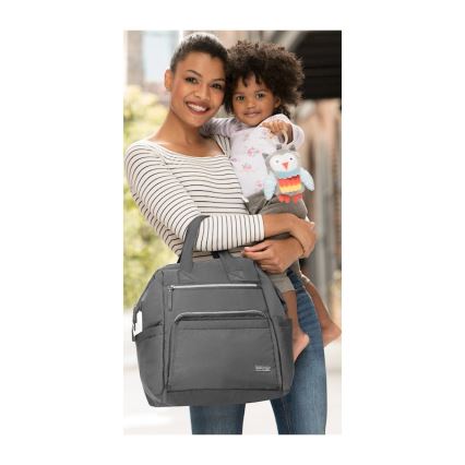 Skip Hop - Mochila de pañales para cochecito MAINFRAME Carbón