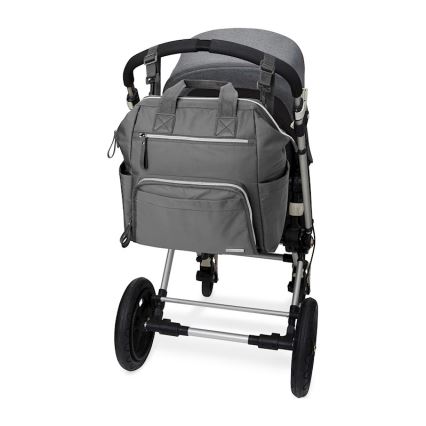 Skip Hop - Mochila de pañales para cochecito MAINFRAME Carbón