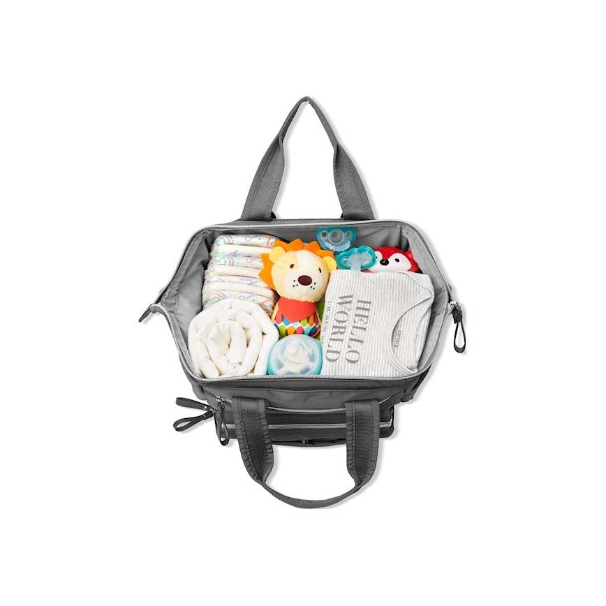 Skip Hop - Mochila de pañales para cochecito MAINFRAME Carbón