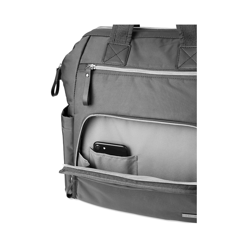 Skip Hop - Mochila de pañales para cochecito MAINFRAME Carbón