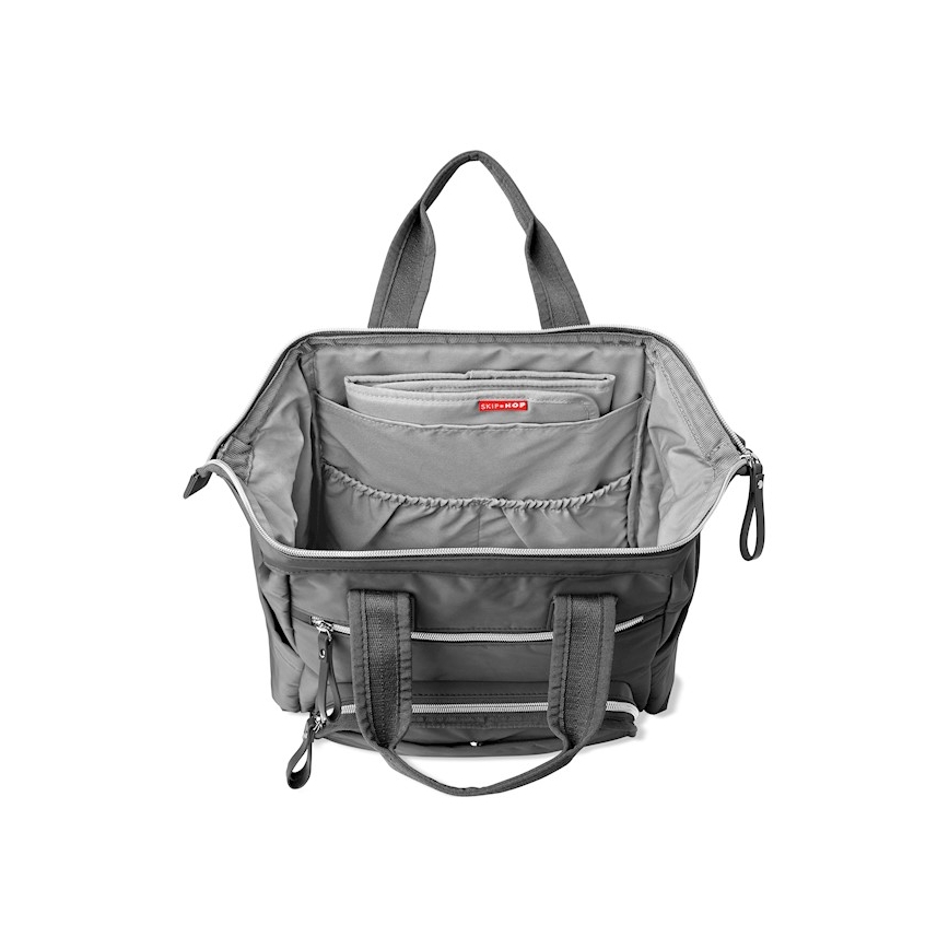 Skip Hop - Mochila de pañales para cochecito MAINFRAME Carbón