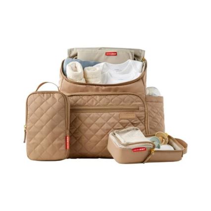 Skip Hop - Mochila para muda de roupa para carrinho de bebé FORMA CAMEL