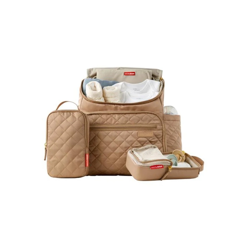 Skip Hop - Mochila para muda de roupa para carrinho de bebé FORMA CAMEL