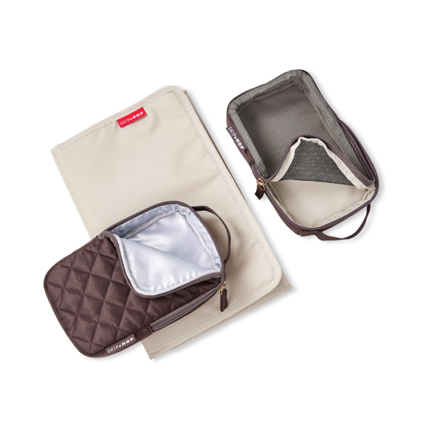 Skip Hop - Mochila para muda de roupa para carrinho de bebé FORMA Chocolate