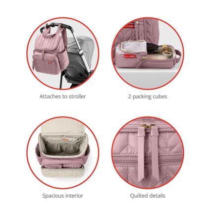 Skip Hop - Mochila para muda de roupa para carrinho de bebé FORMA Muave Mist