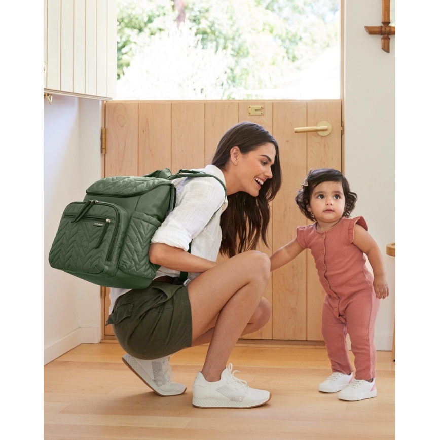 Skip Hop - Mochila para muda de roupa para carrinho de bebé FORMA Sage