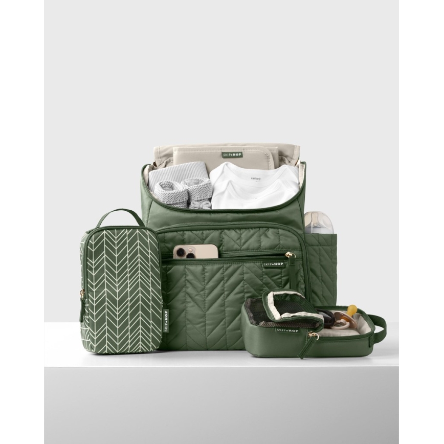 Skip Hop - Mochila para muda de roupa para carrinho de bebé FORMA Sage