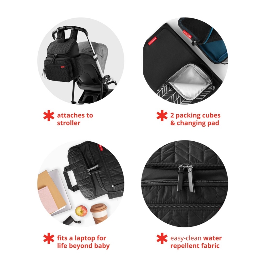 Skip Hop - Mochila para muda de roupa para carrinho de bebé FORMA Sage