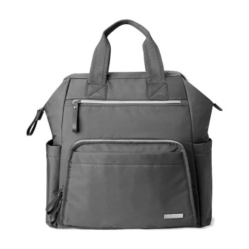 Skip Hop - Mochila para muda de roupa para carrinho de bebé MAINFRAME Charcoal