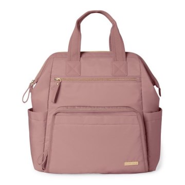Skip Hop - Mochila para muda de roupa para carrinho de bebé MAINFRAME Dusty rosa