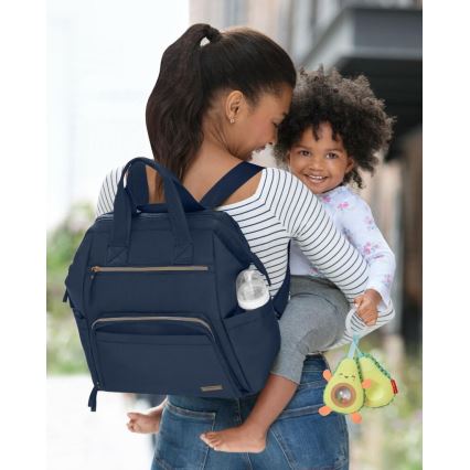 Skip Hop - Mochila para muda de roupa para carrinho de bebé MAINFRAME Midnight Navy