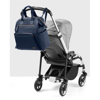 Skip Hop - Mochila para muda de roupa para carrinho de bebé MAINFRAME Midnight Navy