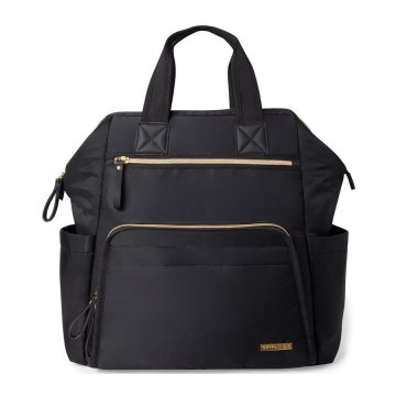 Skip Hop - Mochila para muda de roupa para carrinho de bebé MAINFRAME preto