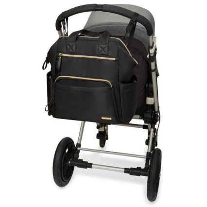 Skip Hop - Mochila para muda de roupa para carrinho de bebé MAINFRAME preto