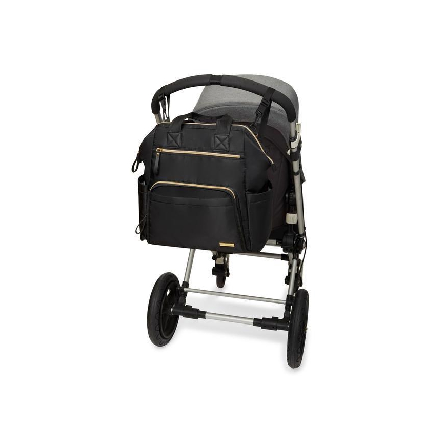 Skip Hop - Mochila para muda de roupa para carrinho de bebé MAINFRAME preto