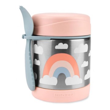 Skip Hop - Recipiente térmico para alimentos com colher/garfo SPARK STYLE 325 ml arcoíris