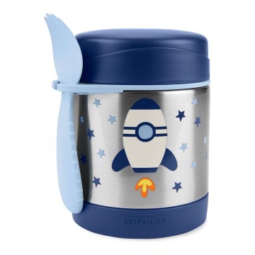 Skip Hop - Recipiente térmico para alimentos com colher/garfo SPARK STYLE 325 ml foguete espacial