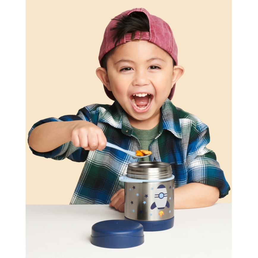 Skip Hop - Recipiente térmico para alimentos com colher/garfo SPARK STYLE 325 ml foguete espacial