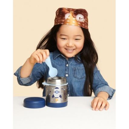 Skip Hop - Recipiente térmico para alimentos com colher/garfo SPARK STYLE 325 ml foguete espacial