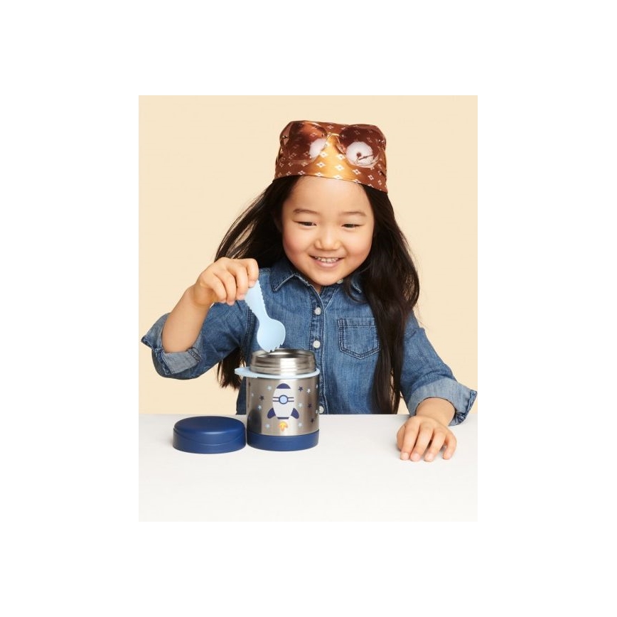Skip Hop - Recipiente térmico para alimentos com colher/garfo SPARK STYLE 325 ml foguete espacial