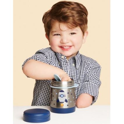 Skip Hop - Recipiente térmico para alimentos com colher/garfo SPARK STYLE 325 ml foguete espacial