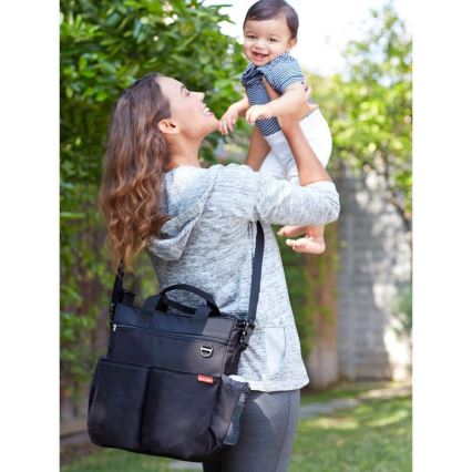 Skip Hop - Saco de muda da roupa para carrinho de bebé DUO SIGNATURE preto