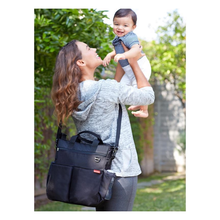 Skip Hop - Saco de muda da roupa para carrinho de bebé DUO SIGNATURE preto