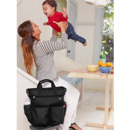 Skip Hop - Saco de muda da roupa para carrinho de bebé DUO SIGNATURE preto