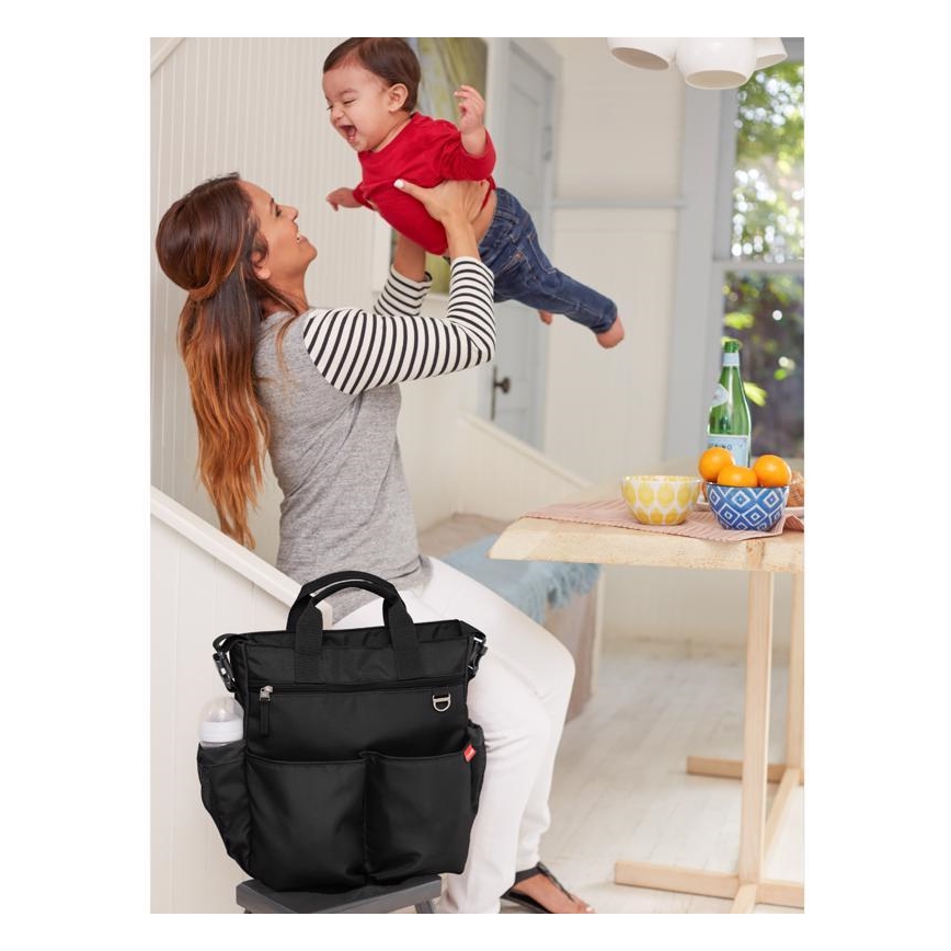 Skip Hop - Saco de muda da roupa para carrinho de bebé DUO SIGNATURE preto
