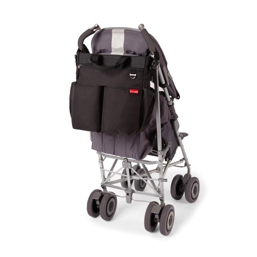 Skip Hop - Saco de muda da roupa para carrinho de bebé DUO SIGNATURE preto