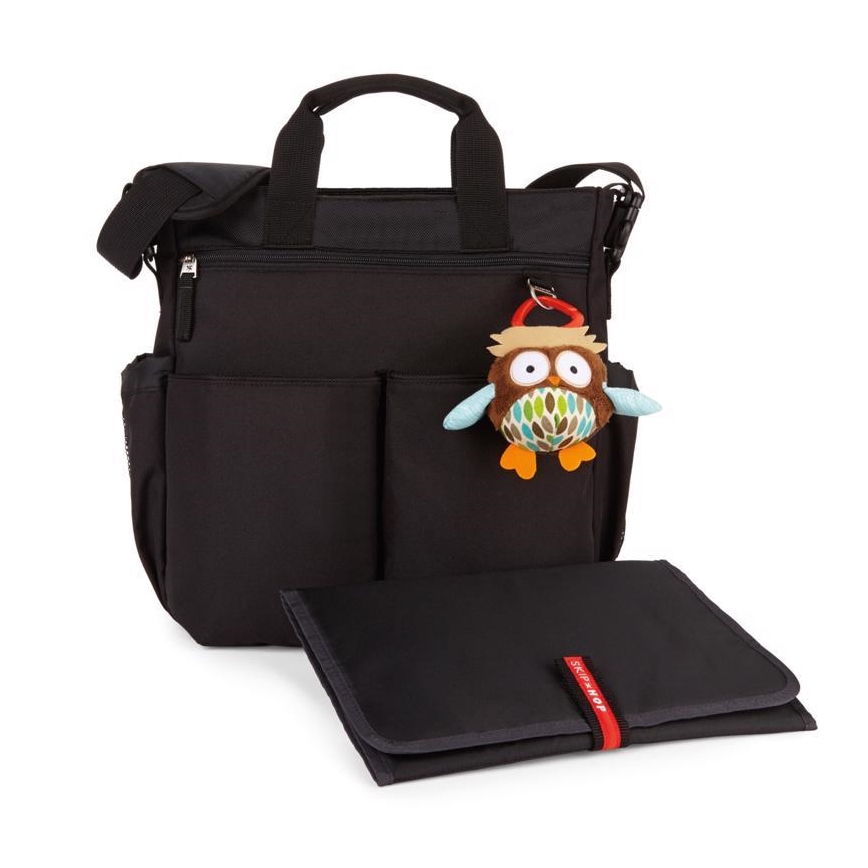 Skip Hop - Saco de muda da roupa para carrinho de bebé DUO SIGNATURE preto