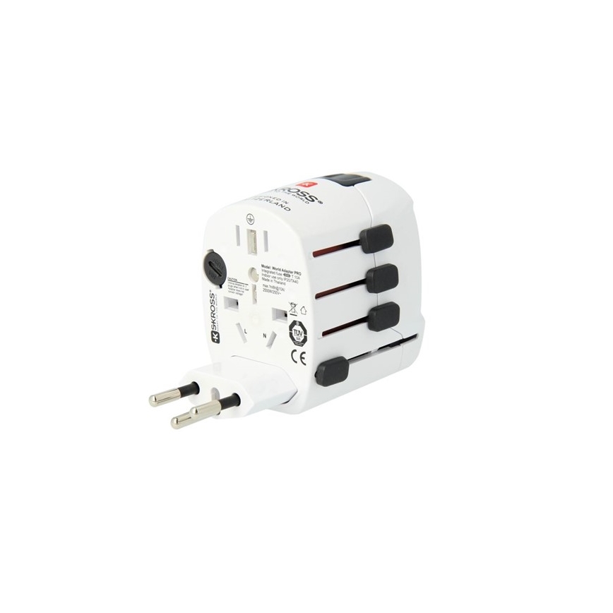 SKROSS - Adaptador de viagem universal 6,3A