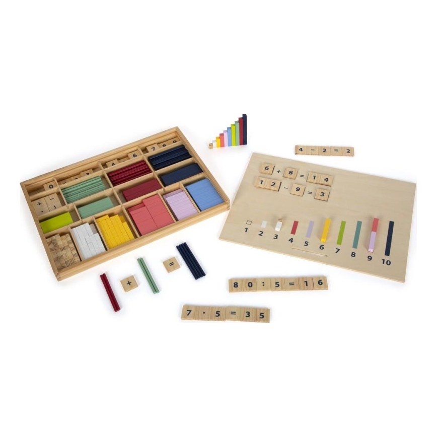 Small Foot - Counting in a madeira box Educate