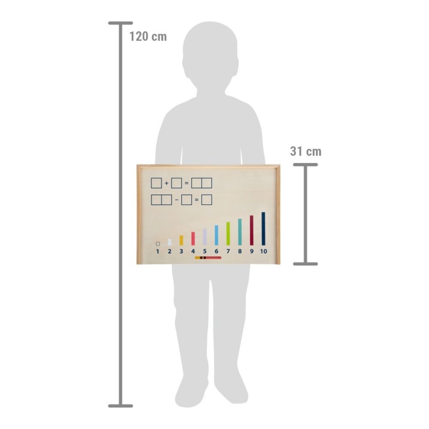 Small Foot - Counting in a madeira box Educate