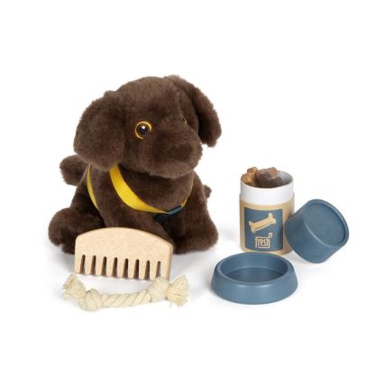Small Foot - Peluche cão com care kit