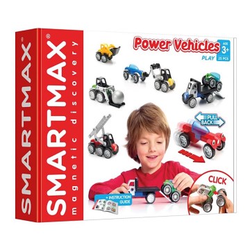 Smartmax - Conjunto de carros magnéticos 25 pçs