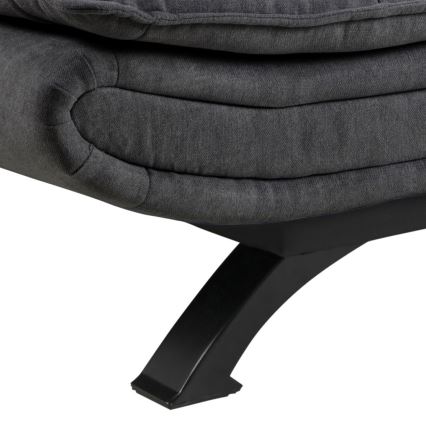 Sofá-cama de dois lugares AIRI cinza escuro