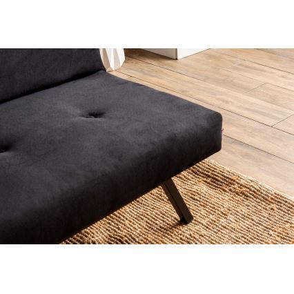 Sofá-cama BAKU de 2 lugares preto